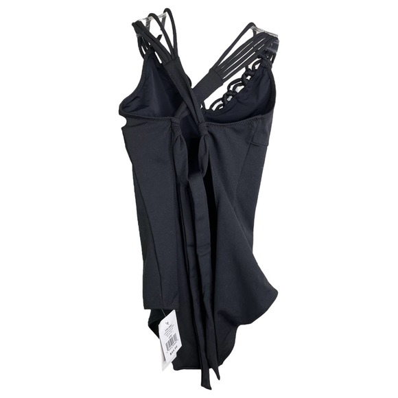 California Kisses Girl's Junior Leotard Knotted Up Dance Workout Black Sz S NWT - Picture 2 of 9